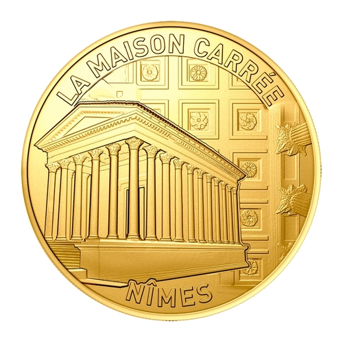 Nîmes - La Maison Carrée - Le plafond