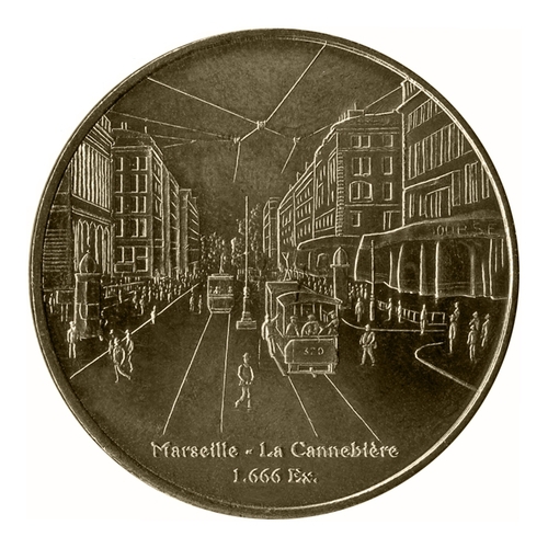 Marseille - La Cannebière et ses tramways