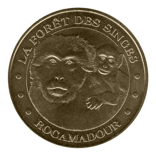 Rocamadour - La Forêt des Singes - La mère et son petit