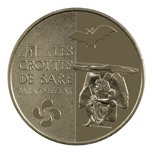 Les grottes de Sare - La croix Basque et la chauve-souris