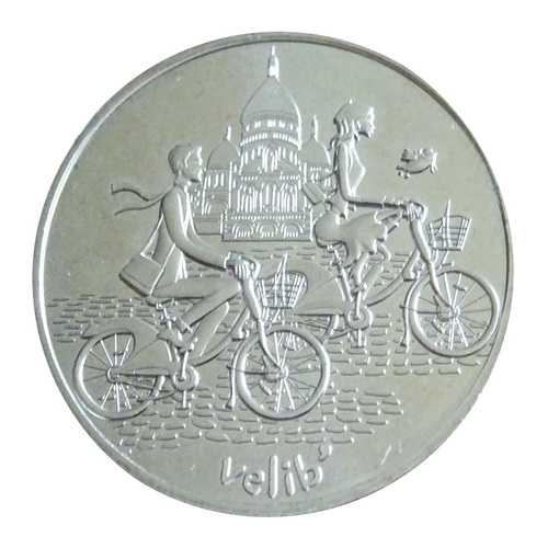 Velib' - Le couple et Montmartre
