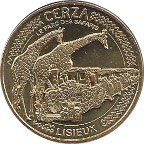 Lisieux - Cerza le parc des safaris - Le train et les girafes